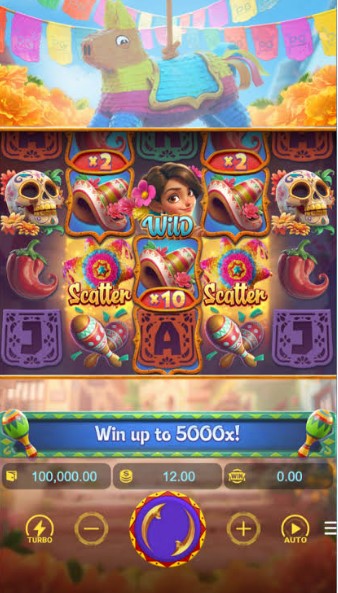 Pinata Wins Gold Framed Symbols